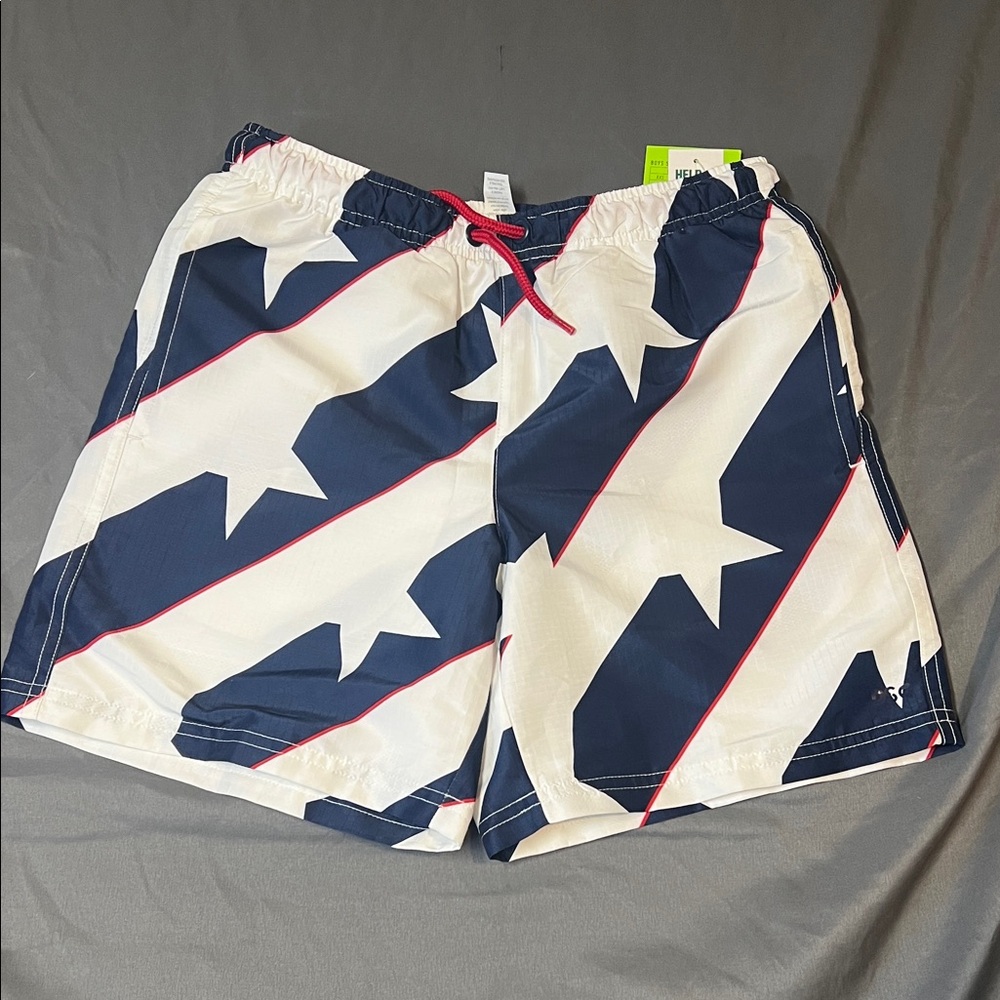 DSG Kids Star & Stripe REC Shorts - Navy, White & Red Accent